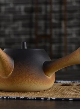 71TX窑变煮茶壶紫砂陶壶电陶炉烧水壶侧把陶瓷泡茶蒸茶器