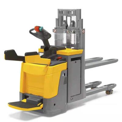 装厂家直销全电动堆垛CDD15RS车步行式液压双托盘堆2T升高高卸堆