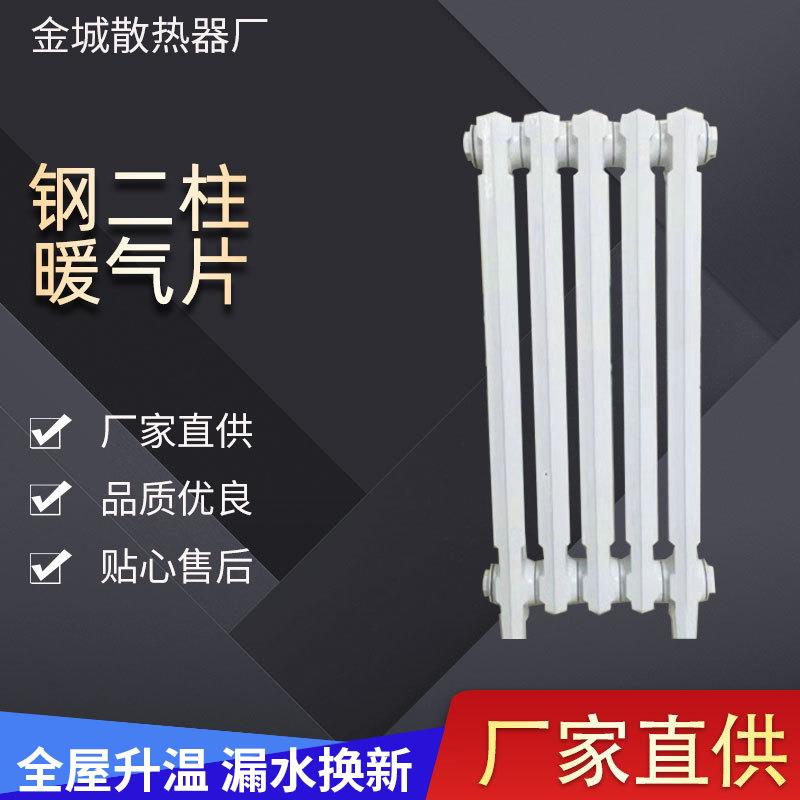 供应家用钢二柱暖气片钢二柱暖气片厂家双层钢二柱暖气片