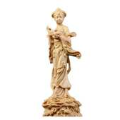 饰黄杨摆件桧木 抱古典装 工艺品仙子中式 嫦娥雕玉兔客厅家居月宫