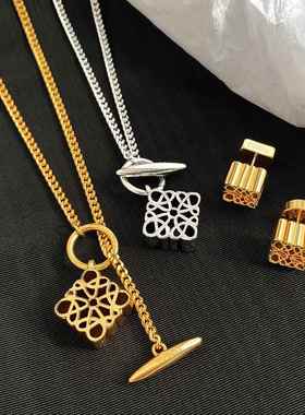 罗家复古金色项链女2025年新款