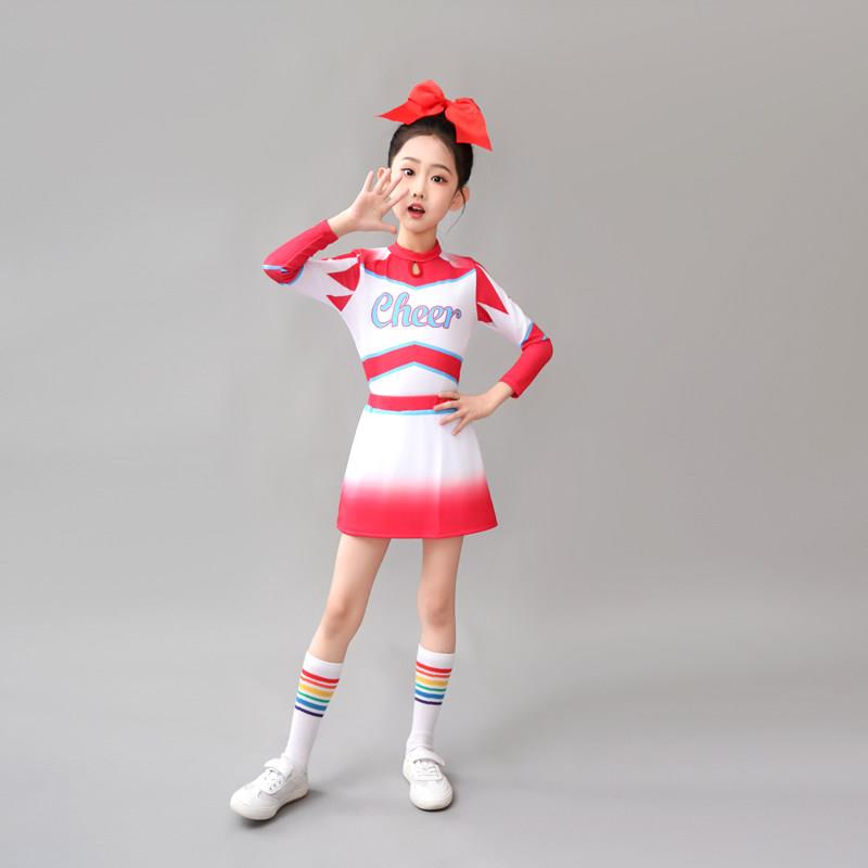 六一女童夏季啦啦操服装2025演出服潮酷幼儿园舞台表演儿童啦啦队