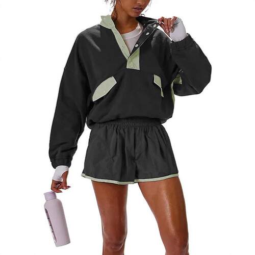 WoodBerry Women's Two Piece Workout Short Sets Summer Lounge