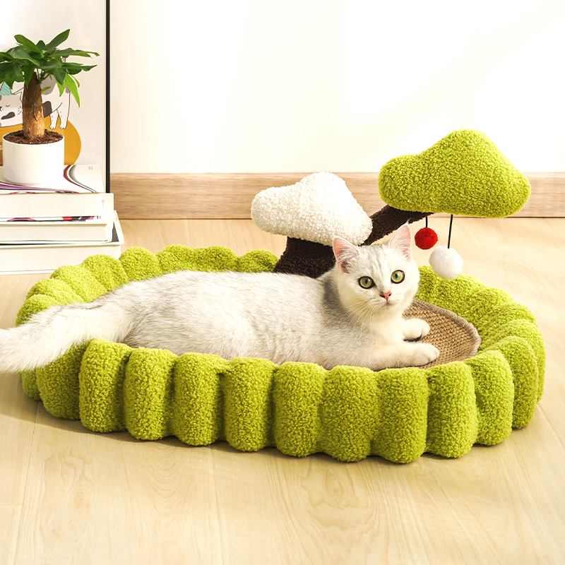 猫抓盆摇钱树全剑麻垫款猫咪猫抓盆卡通耐抓耐磨小清新简约款玩具