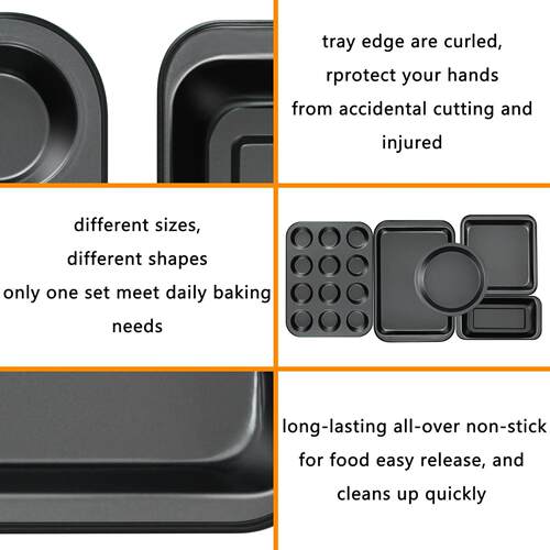 Cookie Sheet Loaf Pan Square Round Cake Pan Muffin Baking