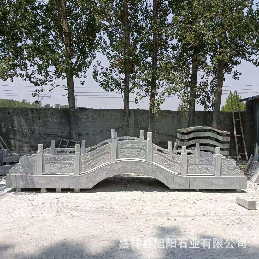 石雕拱桥外栏庭院/公园河道园林景观桥小流水青石花桥岗岩户石桥