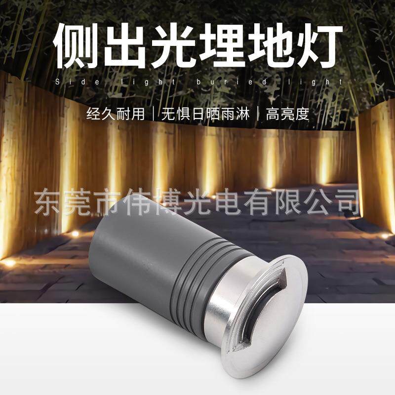 新款直销户外园林景观嵌入式墙角灯LED不锈钢草坪步道七彩暗装水