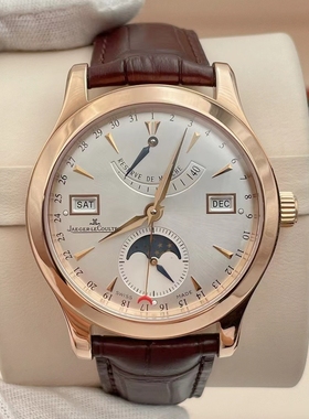98新积家大师18K玫瑰金Q151242A自动机械男士手表40mm正品二手