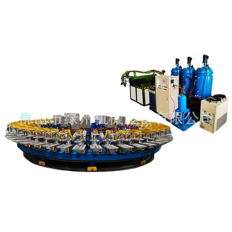 供应聚氨酯鞋底浇注生产线 运动鞋PU底灌注成型机 PU布鞋发泡设备