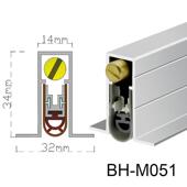 防尘挡 M051条门底自动T升降密封净化门生态铝木门尘型全包胶式