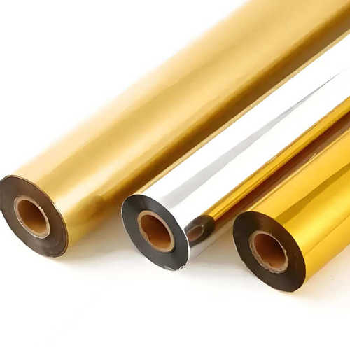 弘晔烫金纸电化铝烫金膜镭射金银拉丝红色七彩玫瑰金转印膜热烫膜