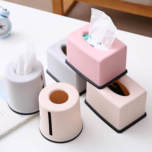 Household Minimalist Tissue Box for Coffee Table and Dining