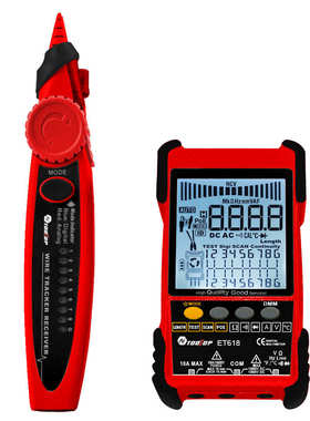 TOOLTOP ET616 ET618网络寻线仪万用表二合一500米网线长度测量