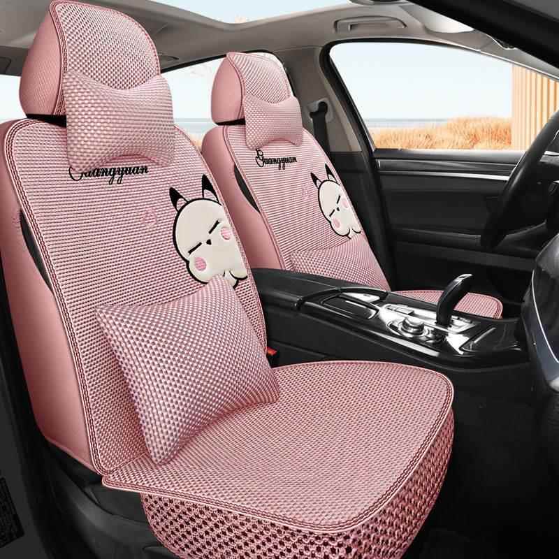 冰LVZ丝汽车坐垫夏季s卡可爱s透气长安c35逸动cs55悦通翔V3奔奔Et