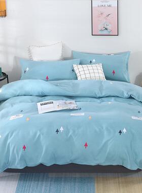 纯A6L棉四件10被套套罩床单4三件套F768966H学生宿舍加厚四0季3床