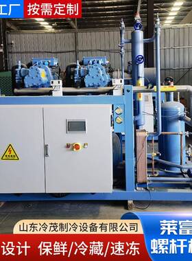 意大利莱富康冷库机组SW3L8000二并联160匹 低温速冻螺杆并联机组