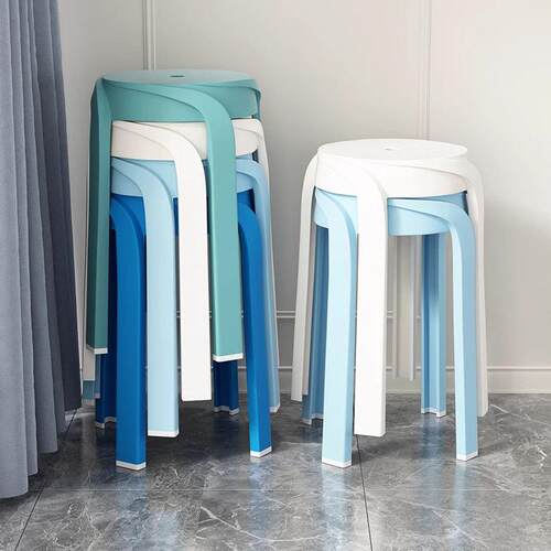 Extra-thick whirlwind stool for home living room, high-legge