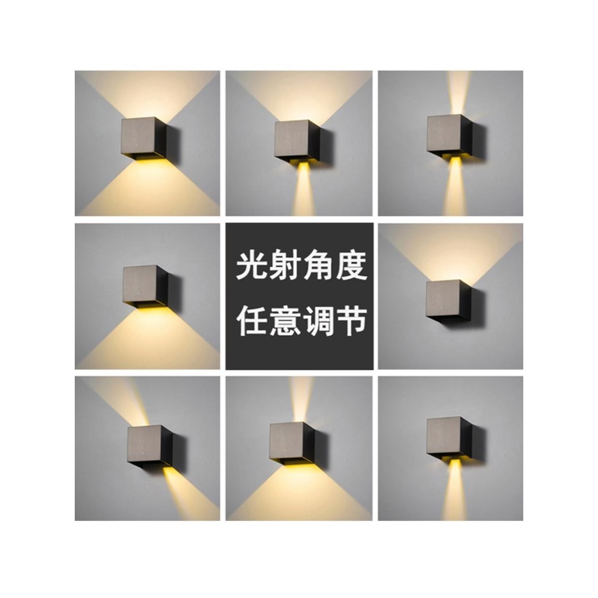 民宿庭院调光柱阳台外墙楼梯门装饰壁灯Led户外防水双头壁灯