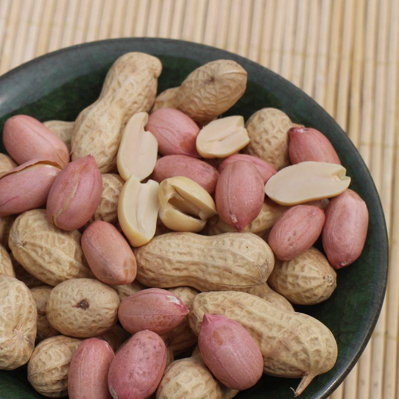 炒小花生原味 新货湖南特产带壳铁锅生小籽农家炒熟散装即食香脆