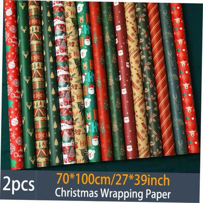 2Pcs Christmas Wrapping Paper 27