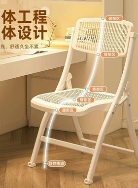 【欣跃家具】折叠靠背椅OYK脑加厚料凳家子用电塑椅学生宿舍办公
