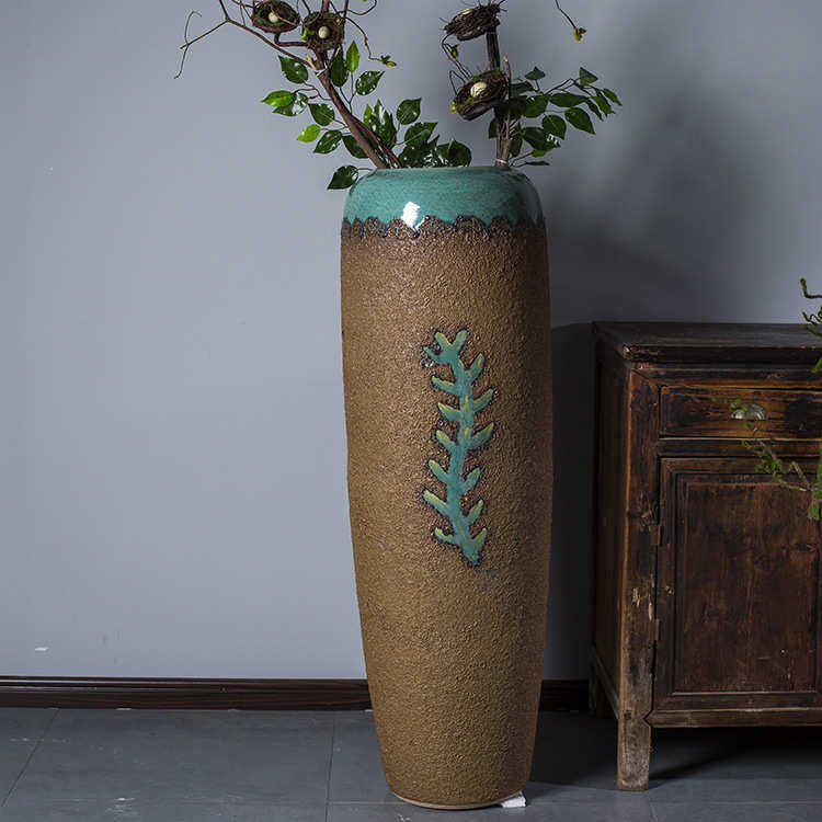 创意复古摆件落地陶瓷 花瓶大号旧景德镇花瓶批发陶瓷花瓶简约做
