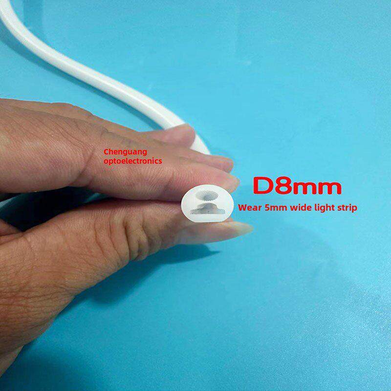 led柔性硅胶软灯管圆形半圆360度发光超小超细霓虹灯管灯槽线形灯