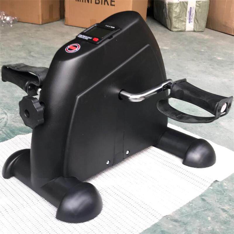 黑色织带罗盘阻力可调老人家用迷你健身车康复器材