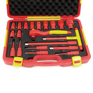 力易得20件12.5mm系列VDE绝缘套筒组套耐压1000V E1177