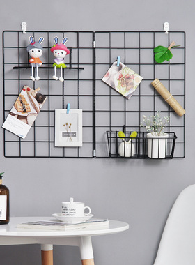 装饰品小号托盘网格照片装饰摆件