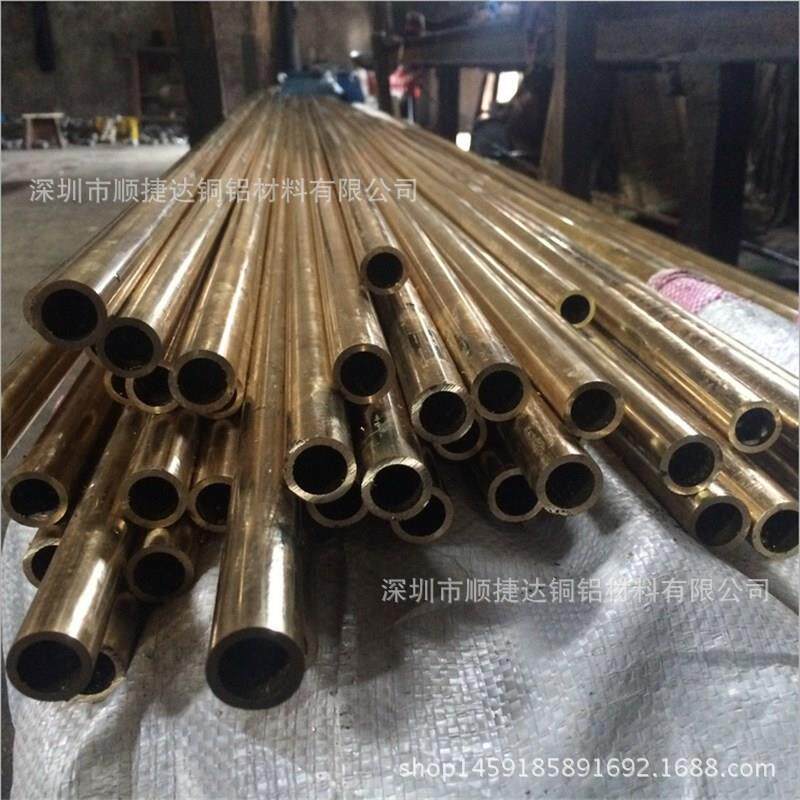 H59国标精密铜管 H65空心薄壁铜管 易车削易加工光亮黄铜管