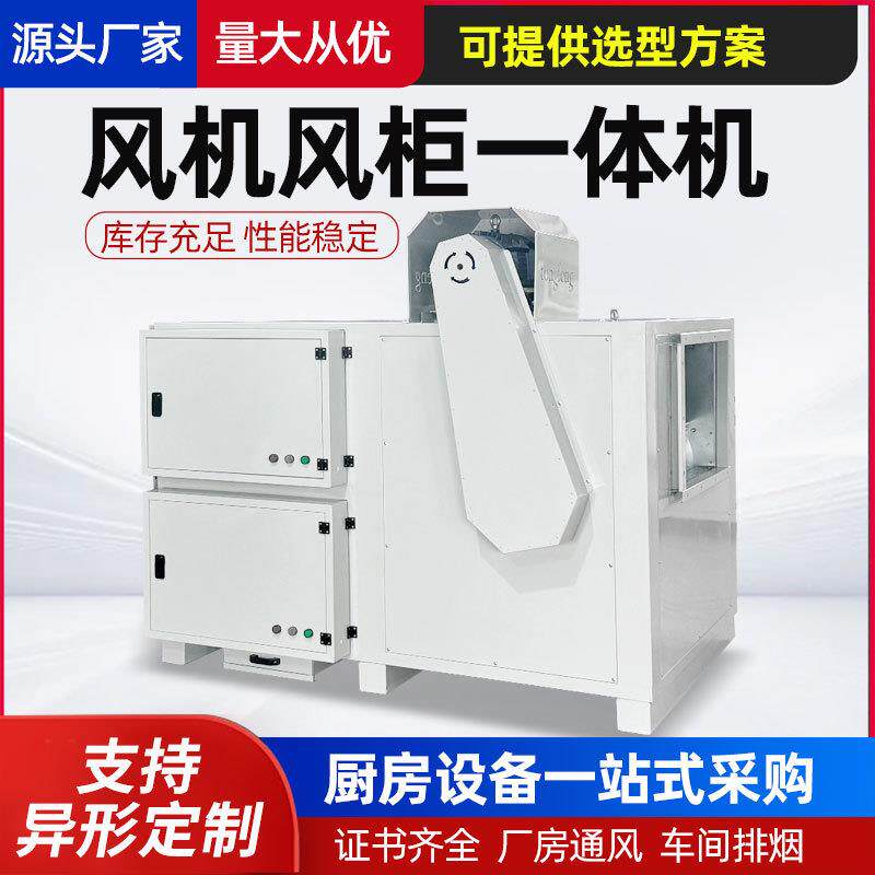 风机风柜一体机工厂车间用柜式离心风机箱排油烟风柜离心风机