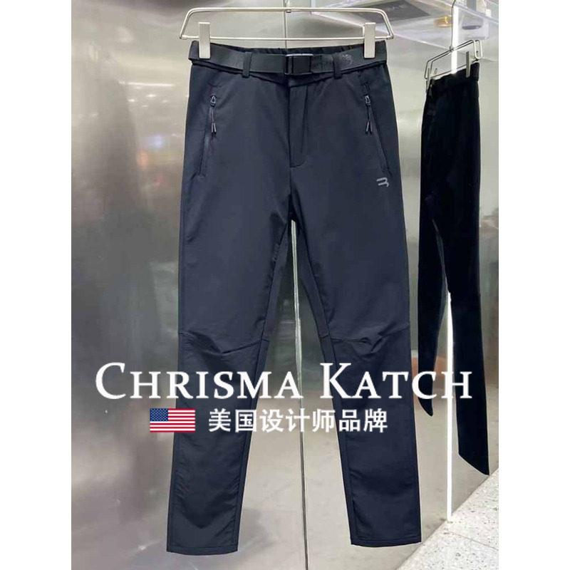 出口美国?Chrisma Katch~软壳冲锋裤秋季简约直筒裤休闲运动长裤