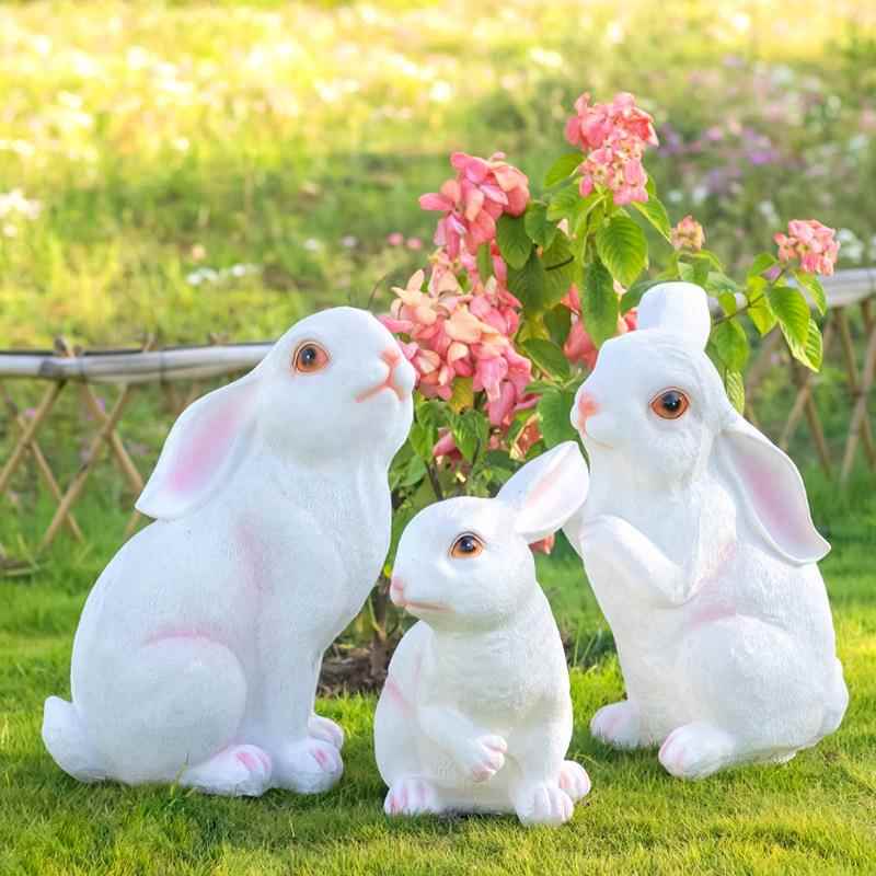 太阳能兔子灯户外动物灯防水发光兔子灯led草坪灯小品灯造景灯具