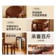 实100木矮凳子圆凳家用可叠放小凳结实用耐板凳现代简客约厅餐桌