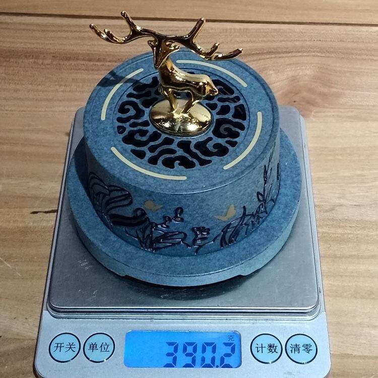 林深见鹿 一鹿（路）有你珀绿套炉提手鹿是合金 其他为铜（现货）