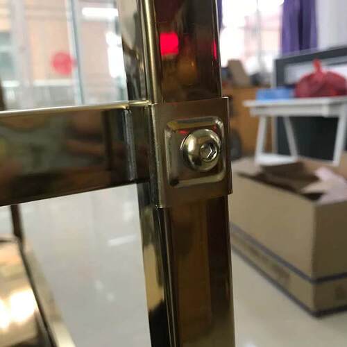 爆款不锈方钢车管餐物餐厅厨房送餐车多层可997拆卸置架静音轮推