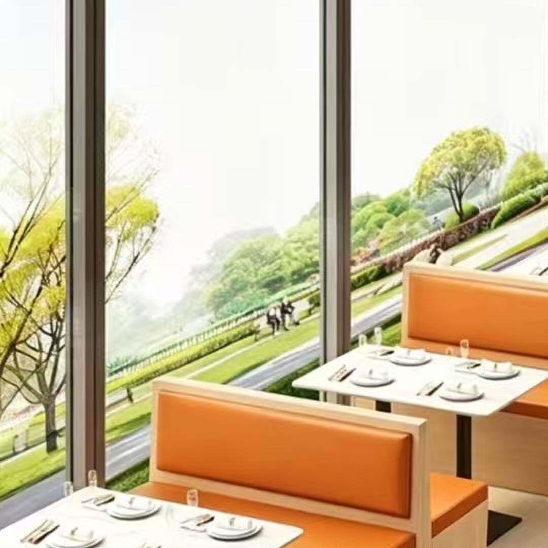 饭厅卡座沙发咖啡厅烧烤火锅店茶楼商用餐饮店食堂饭店桌椅组合
