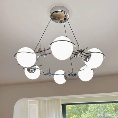 环星包豪斯现代极简轻奢玻璃球高档客厅吊灯护眼主灯灯具