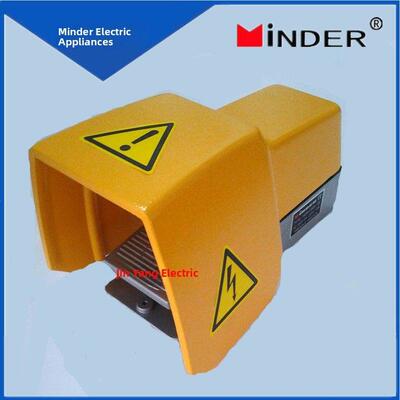 明德脚踏开关MDB6-L21全护盖一档位MDB-L88H自覆位脚踏开关银触点