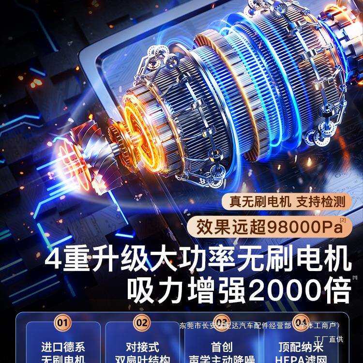 车载吸尘器车用大吸力家用两用小型手持汽车专用无线迷你超强瑞配