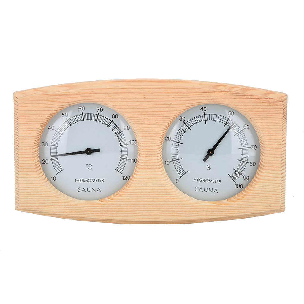 桑拿房木质温湿度表 桑拿温湿度计 木质温度表 桑拿房配件 TH06