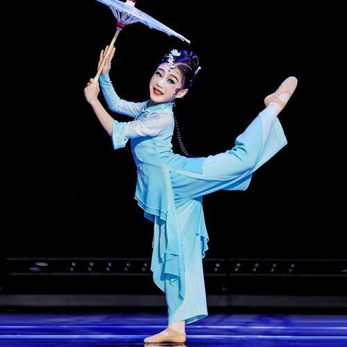 儿童诗雨江南演出服喜雨聆风烟雨江南舞蹈表演服装幼儿女童古典舞