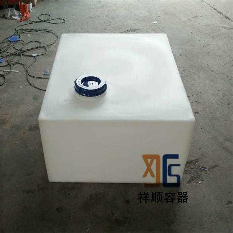 350L白色塑料卧桶车载蓄水罐液体储存运输方桶方形卧式屯水桶