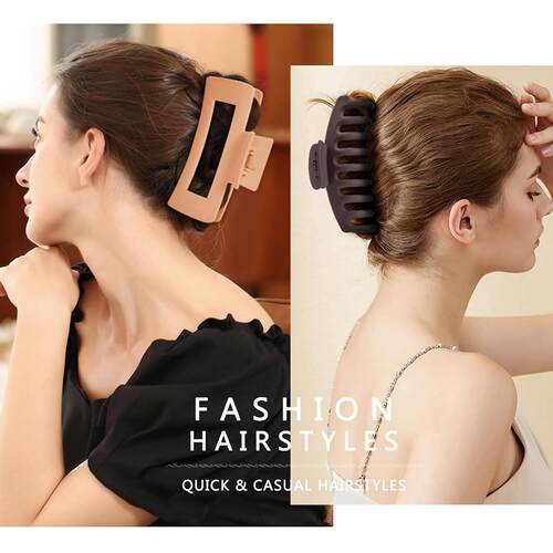 Hair Clips Matte Banana Claw Clips Strong Hold jaw clips