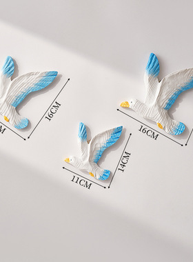 地中海和平鸽背景墙仿真装饰摆件