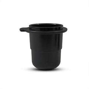 接粉杯落粉杯称豆透明闻香杯倒扣接粉器58mm手柄意式咖啡豆称量杯