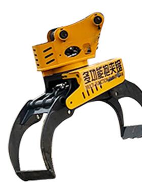 源头工厂林业抱木夹具 挖掘机锯木机液压抓木器出口欧美