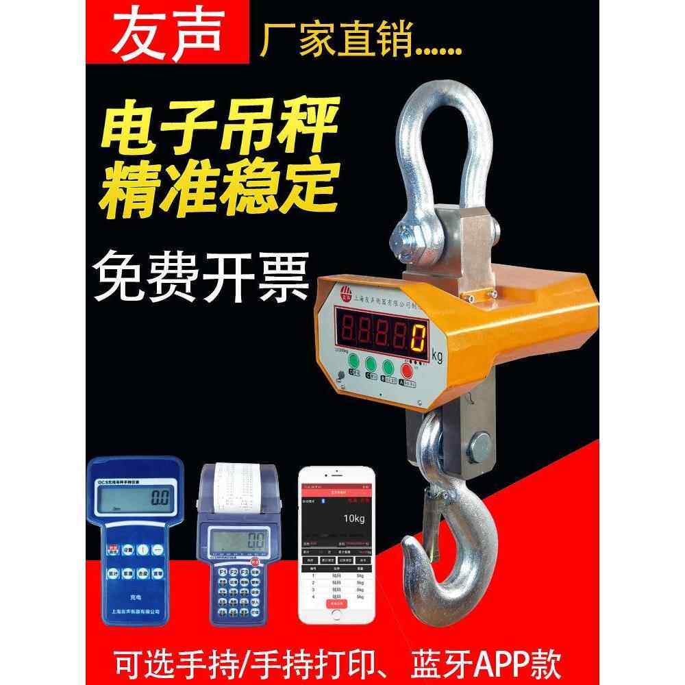 友声电子吊秤3吨吊磅5吨OCS-吊称10吨电子泵秤1t2t吊磅行车吊钩秤