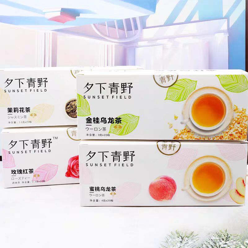 夕下青野蜜桃乌龙茶玫瑰金桂茉莉花茶冷泡便携养生花果茶包